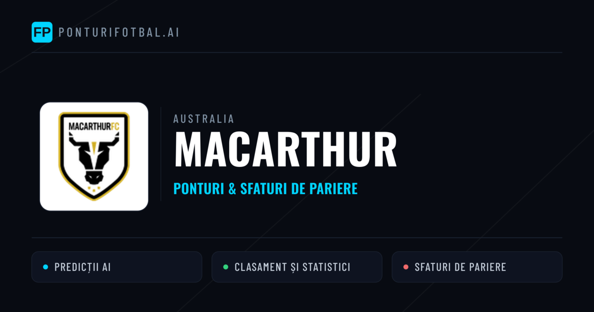 Macarthur Ponturi și statistici