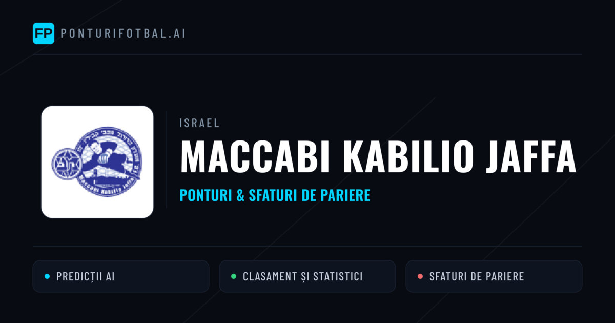 Maccabi Kabilio Jaffa Ponturi și statistici