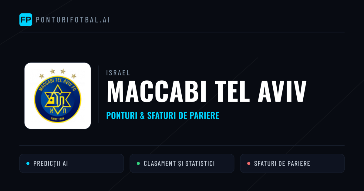 Maccabi Tel Aviv Ponturi și statistici