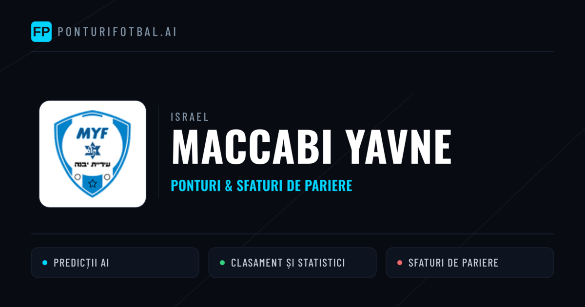 Maccabi Yavne Ponturi și statistici