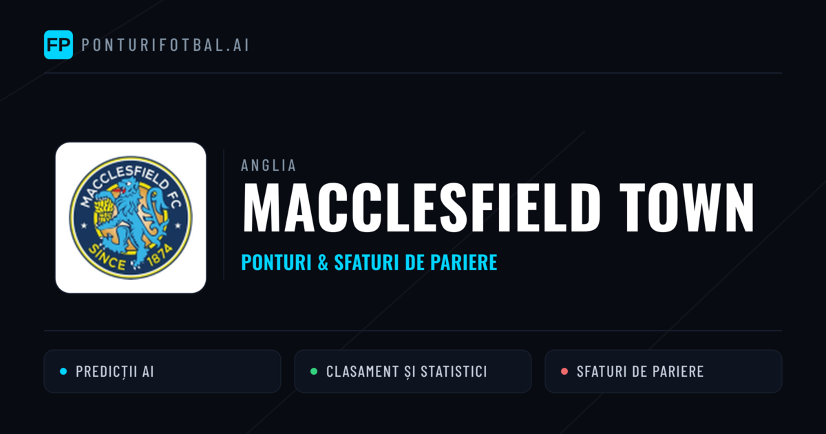 Macclesfield Town Ponturi și statistici