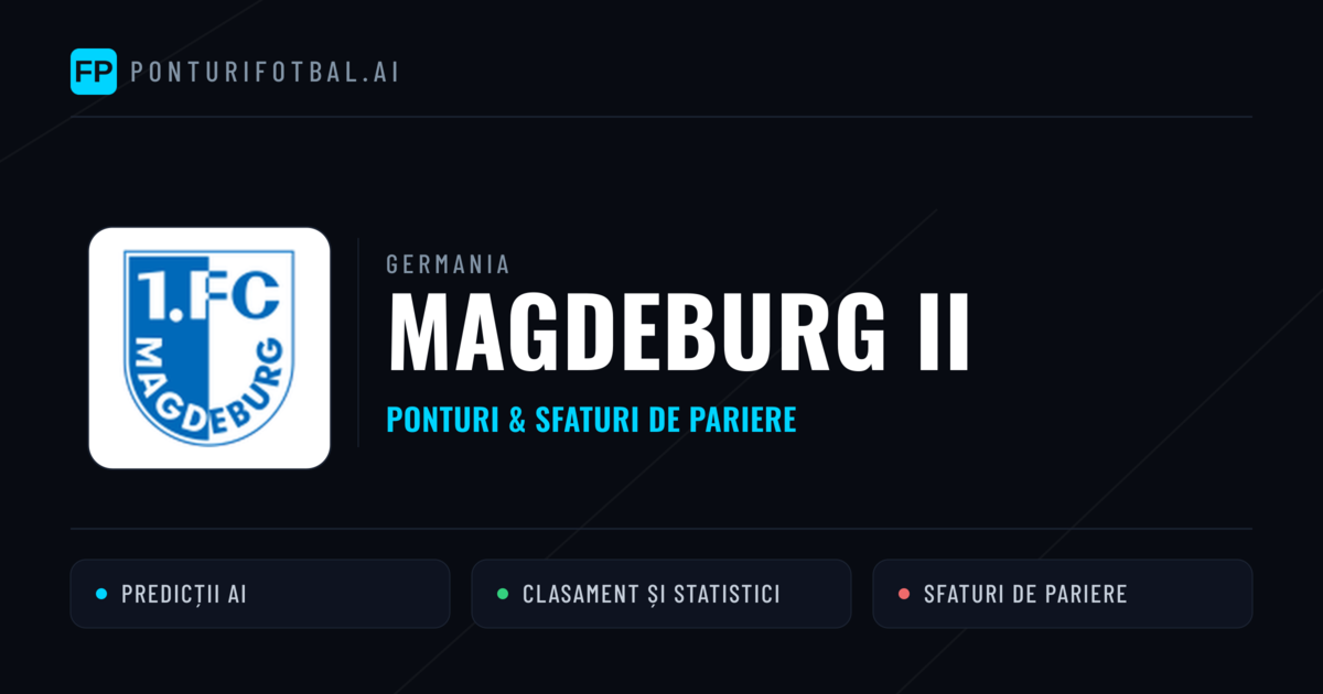 Magdeburg II Ponturi și statistici
