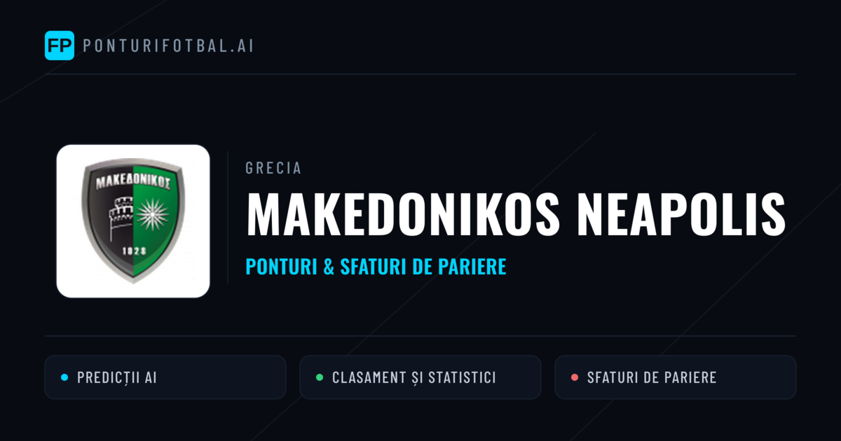 Makedonikos Neapolis Ponturi și statistici