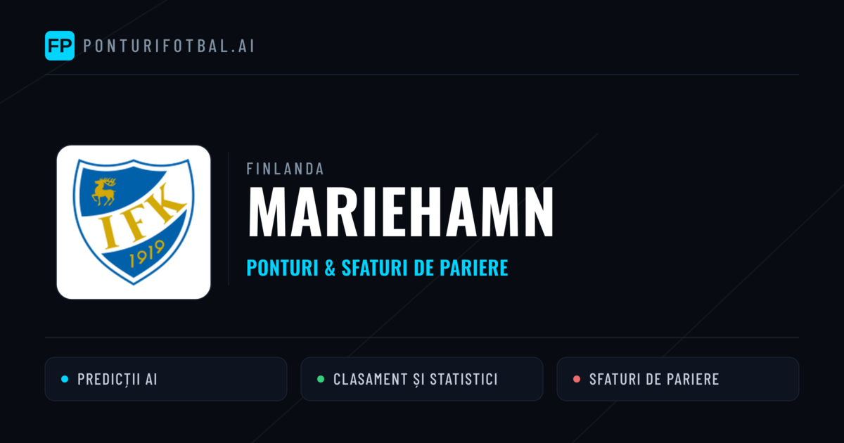Mariehamn Ponturi și statistici