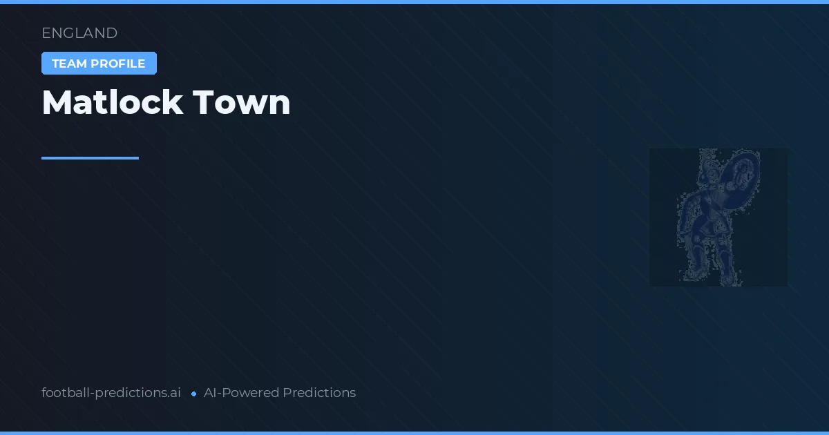 Matlock Town Ponturi și statistici