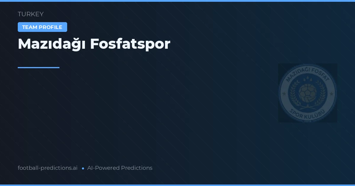 Mazıdağı Fosfatspor Ponturi și statistici
