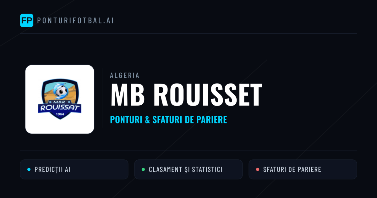 MB Rouisset Ponturi și statistici