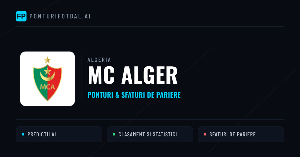 MC Alger Ponturi și statistici