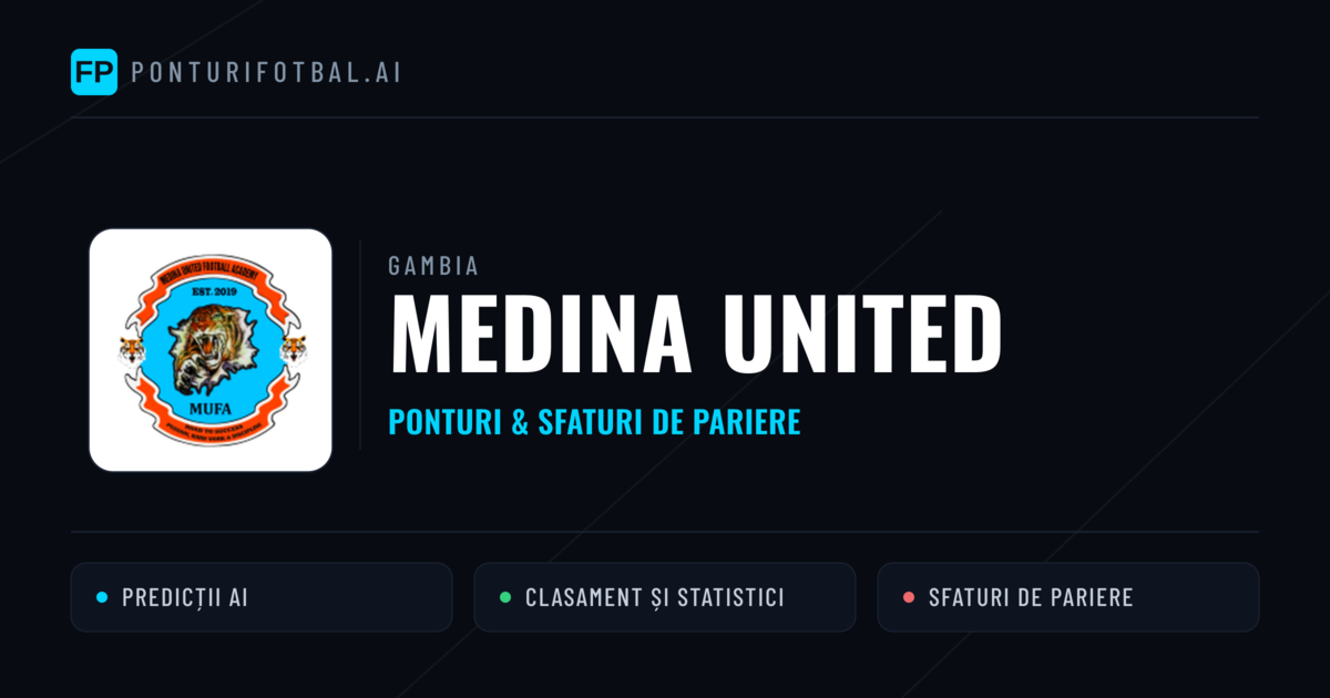 Medina United Ponturi și statistici
