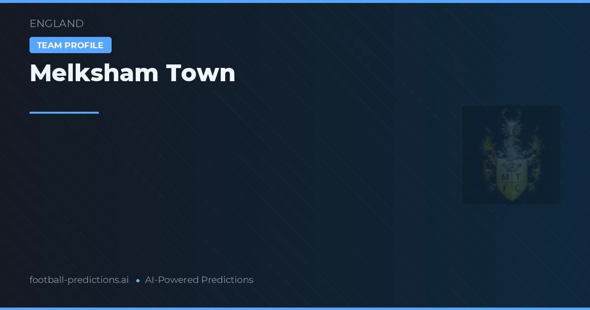 Melksham Town Ponturi și statistici