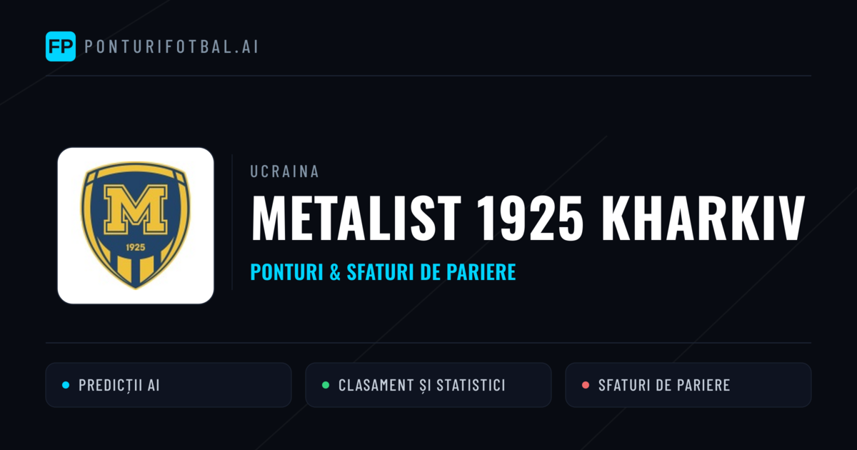 Metalist 1925 Kharkiv Ponturi și statistici