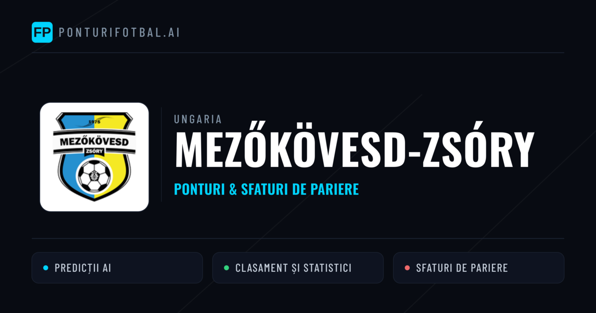 Mezőkövesd-Zsóry Ponturi și statistici