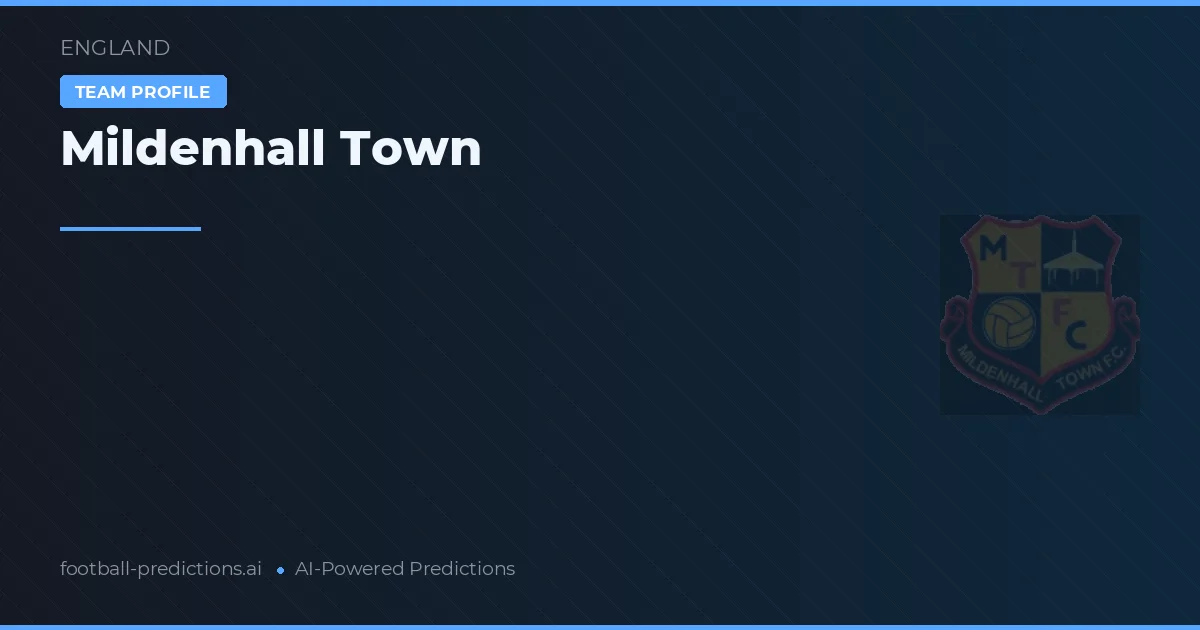 Mildenhall Town Ponturi și statistici