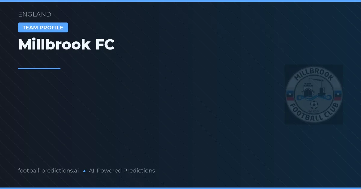 Millbrook FC Ponturi și statistici