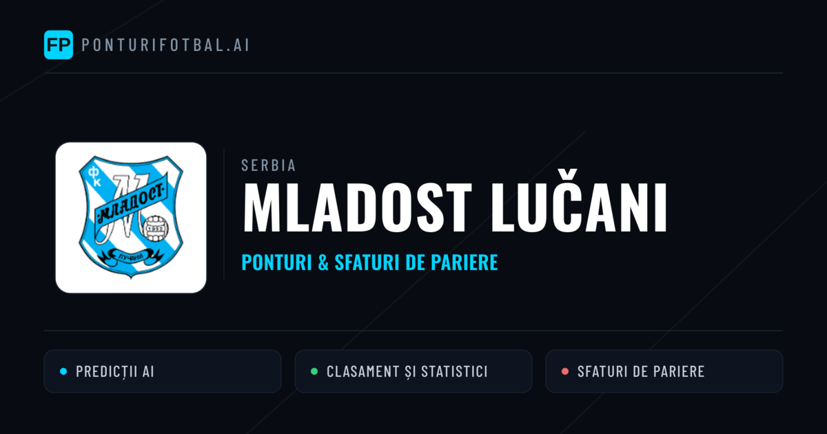 Mladost Lučani Ponturi și statistici