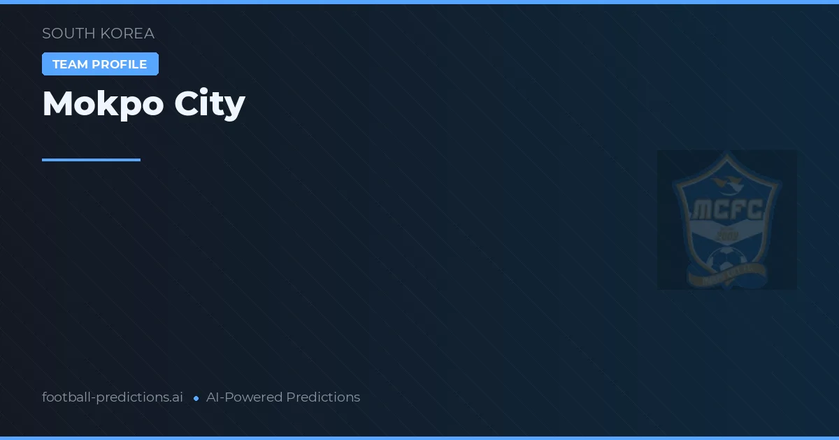 Mokpo City Ponturi și statistici