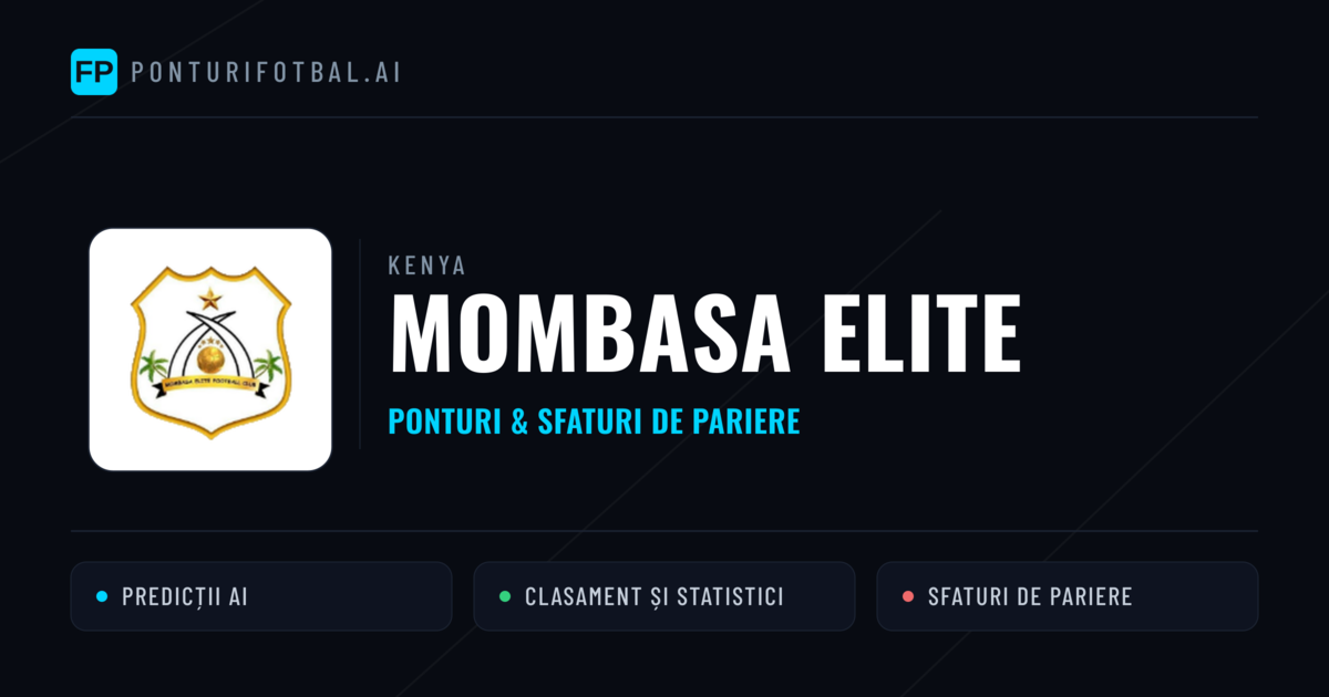 Mombasa Elite Ponturi și statistici