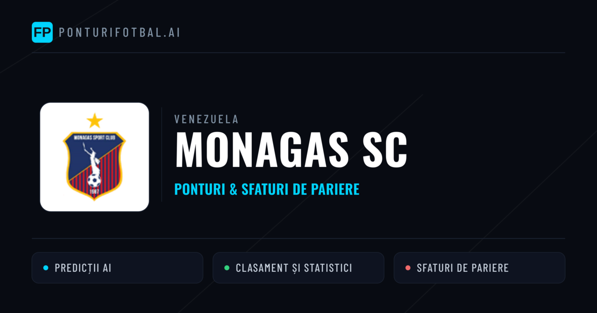 Monagas SC Ponturi și statistici