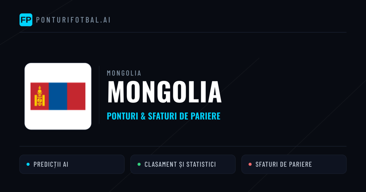 Mongolia Ponturi și statistici