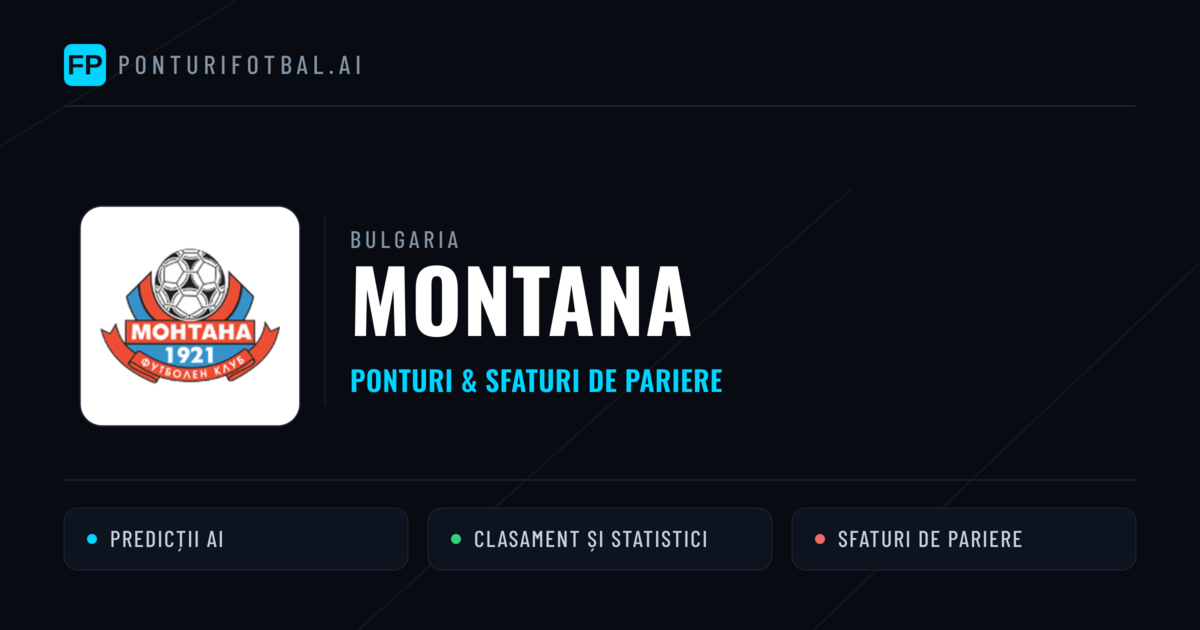 Montana Ponturi și statistici