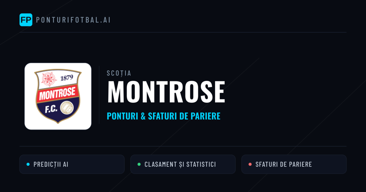 Montrose Ponturi și statistici