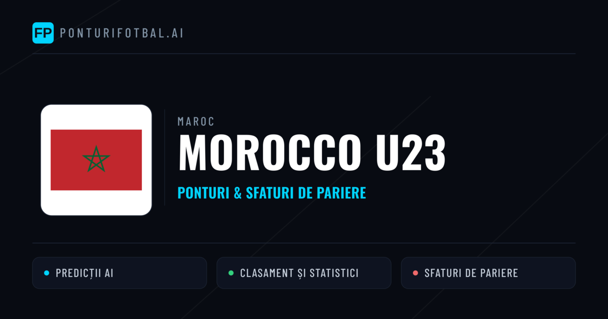 Morocco U23 Ponturi și statistici