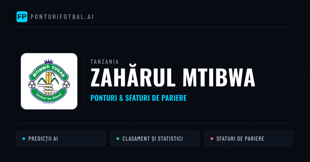 Zahărul Mtibwa Ponturi și statistici