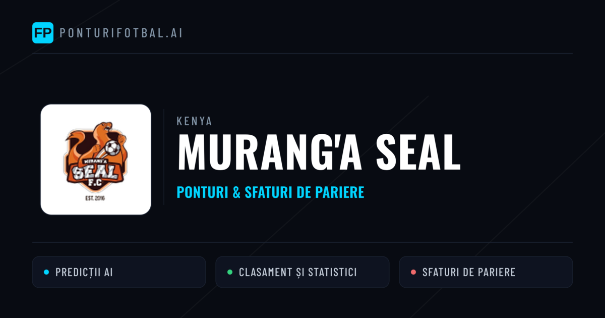 Murang'a SEAL Ponturi și statistici