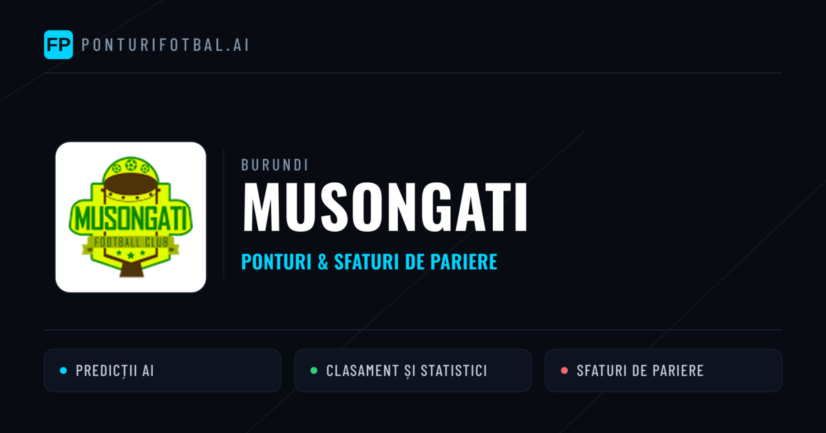 Musongati Ponturi și statistici