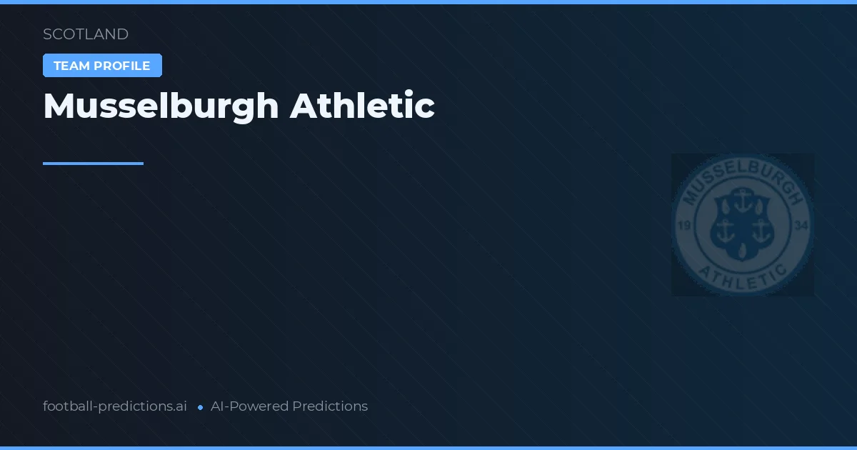 Musselburgh Athletic Ponturi și statistici