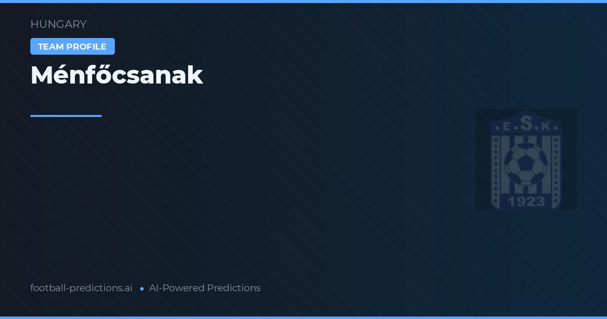 Ménfőcsanak Ponturi și statistici