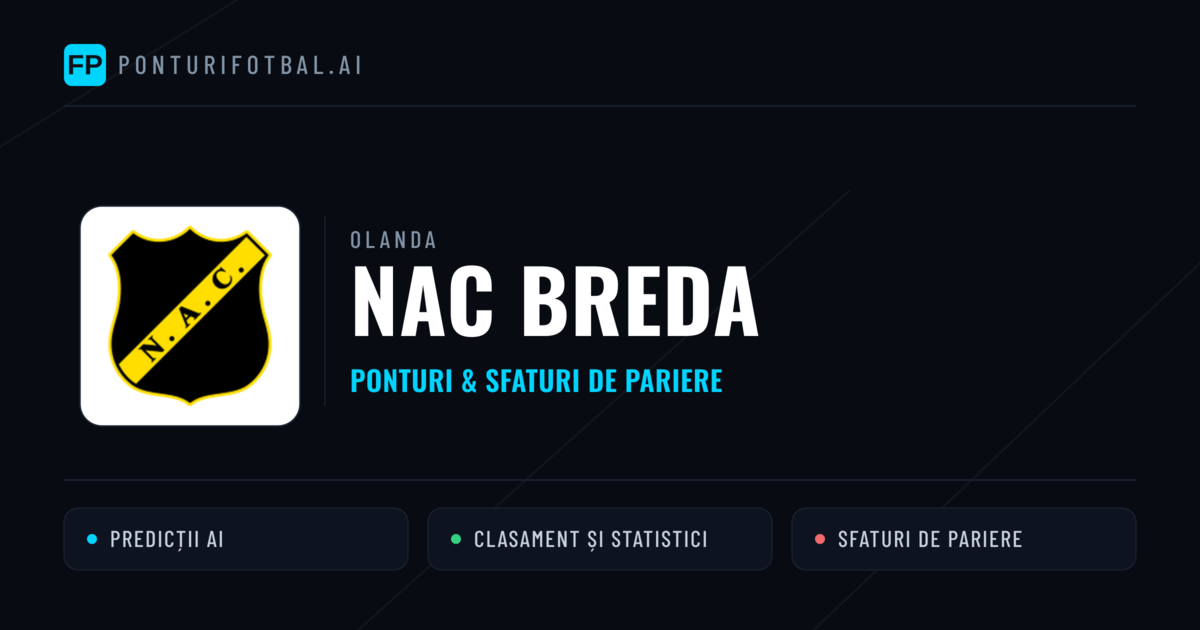 NAC Breda Ponturi și statistici