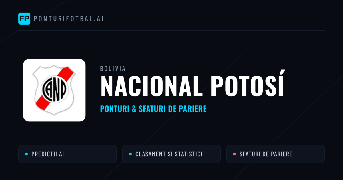 Nacional Potosí Ponturi și statistici