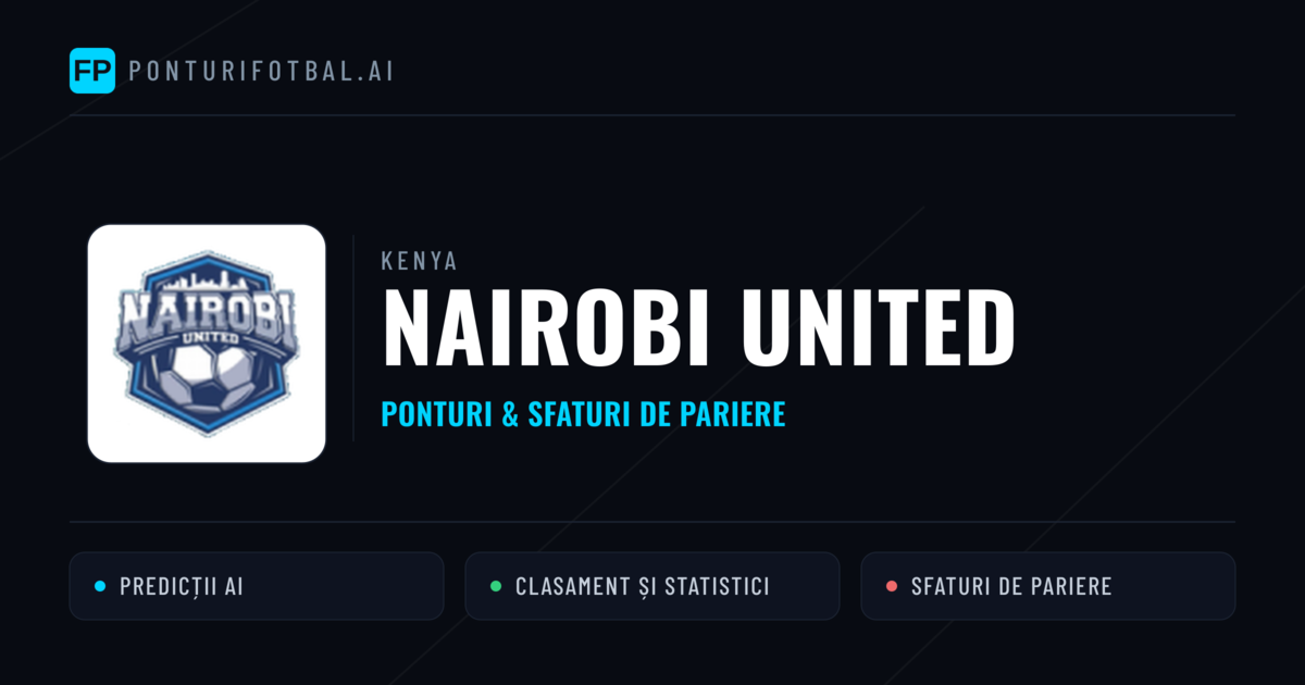 Nairobi United Ponturi și statistici