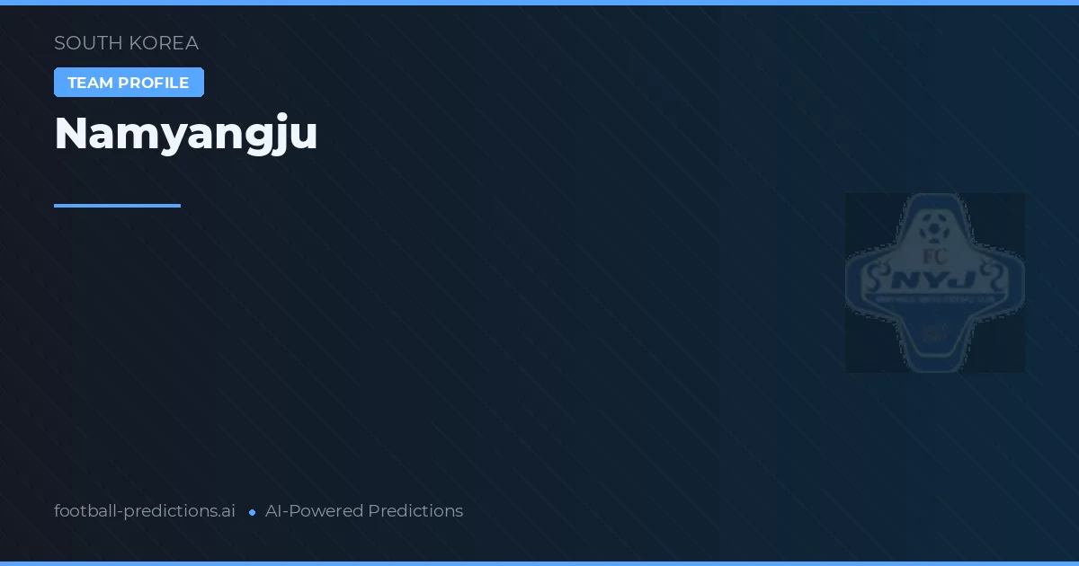 Namyangju Ponturi și statistici
