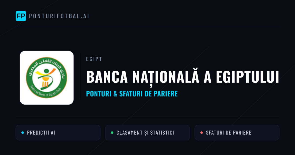 Banca Națională a Egiptului Ponturi și statistici