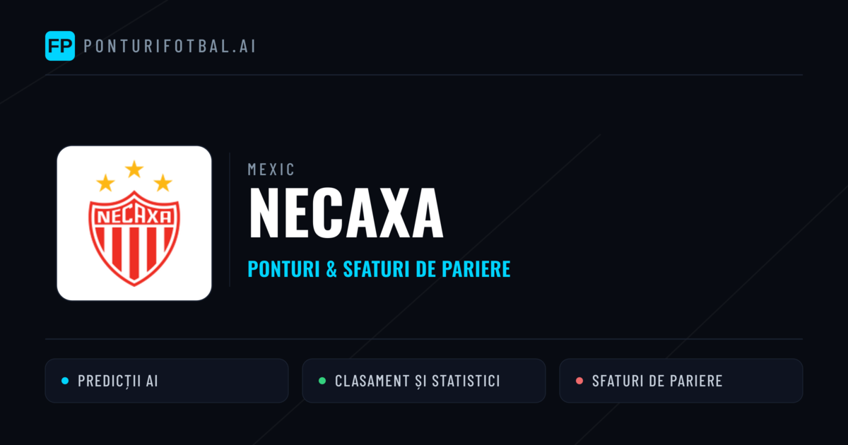 Necaxa Ponturi și statistici
