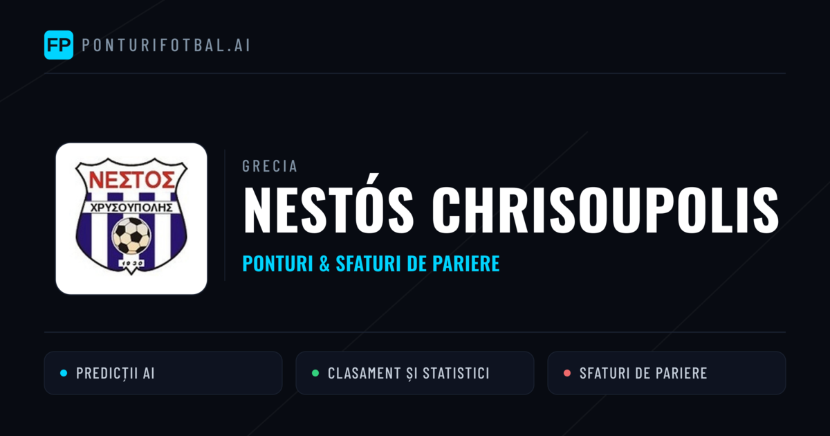 Nestós Chrisoupolis Ponturi și statistici