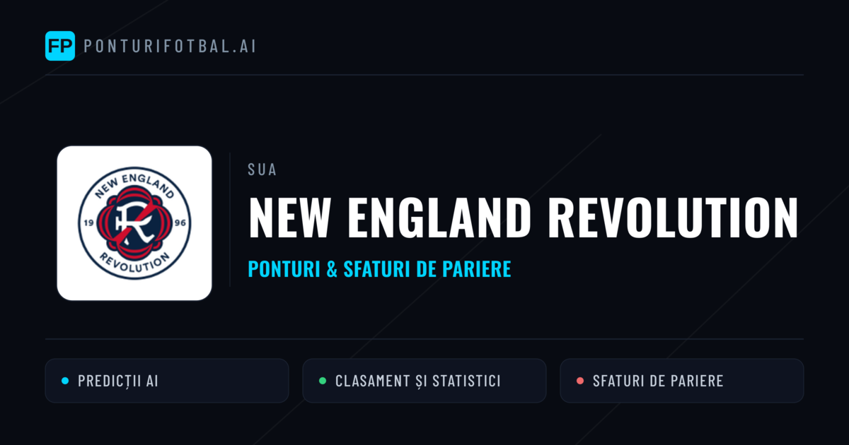 New England Revolution Ponturi și statistici