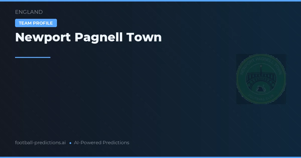 Newport Pagnell Town Ponturi și statistici