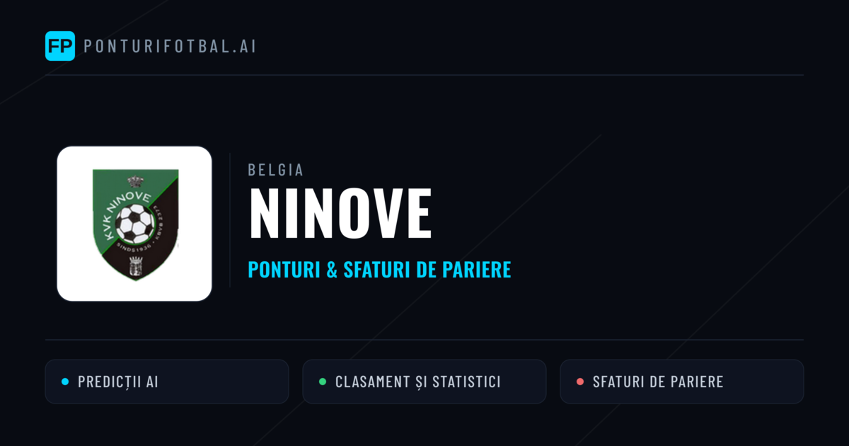 Ninove Ponturi și statistici