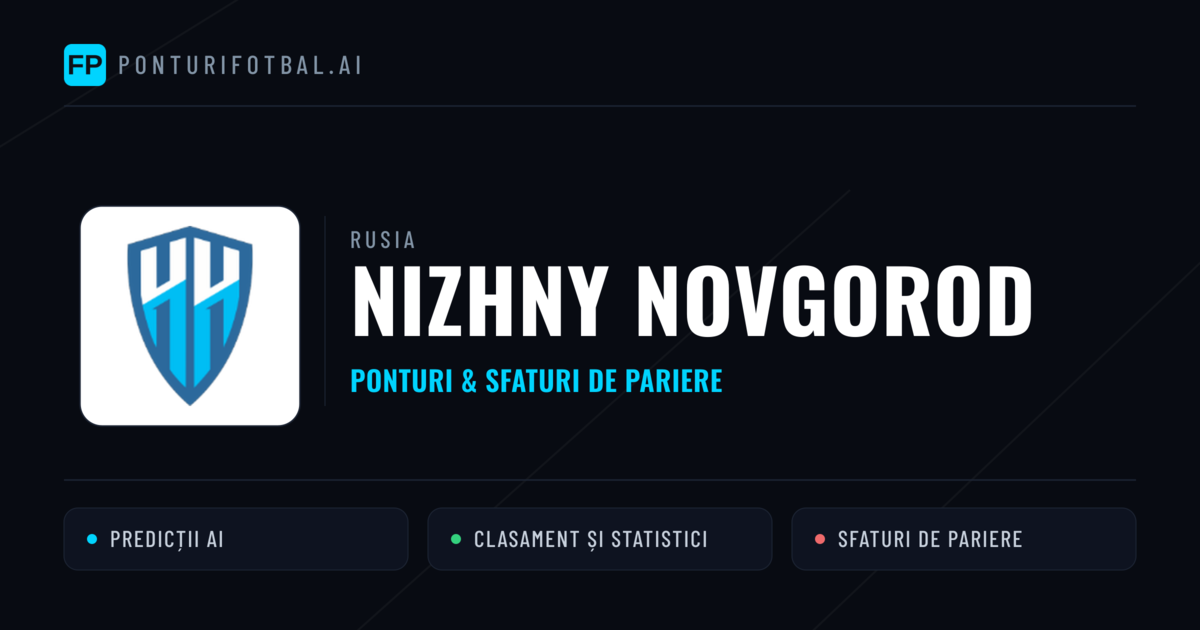 Nizhny Novgorod Ponturi și statistici