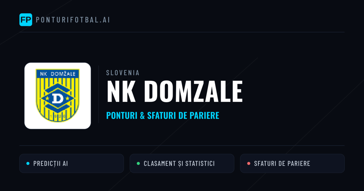 NK Domzale Ponturi și statistici