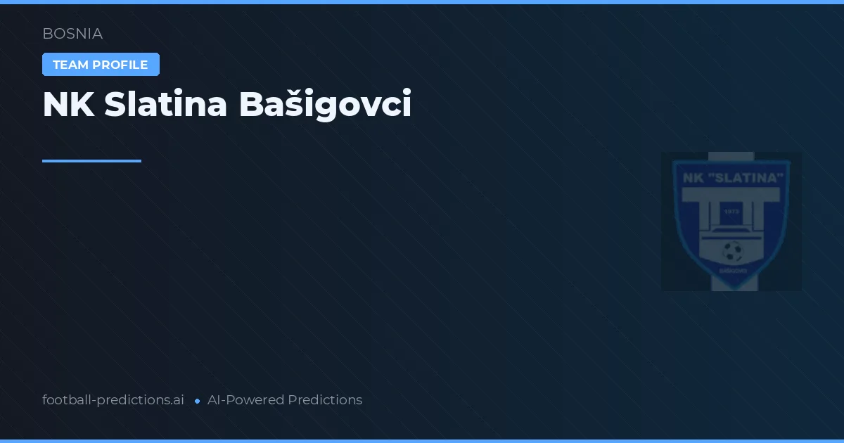 NK Slatina Bašigovci Ponturi și statistici