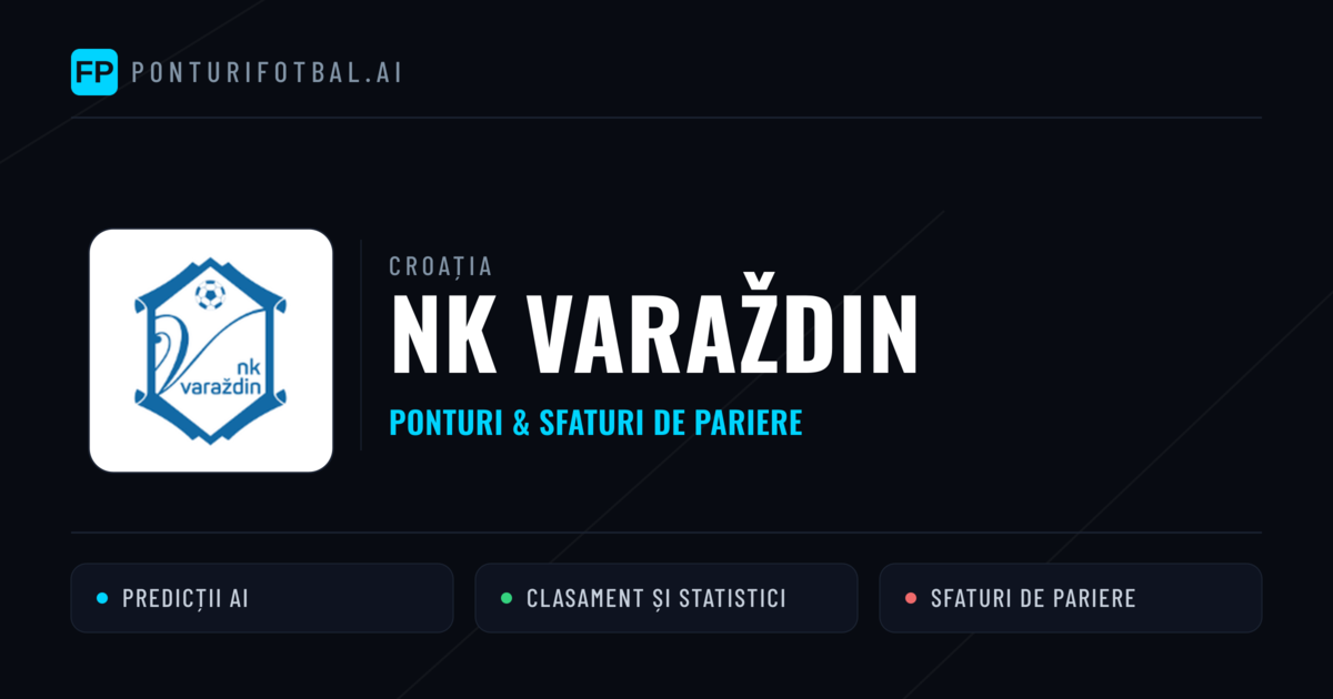 NK Varaždin Ponturi și statistici