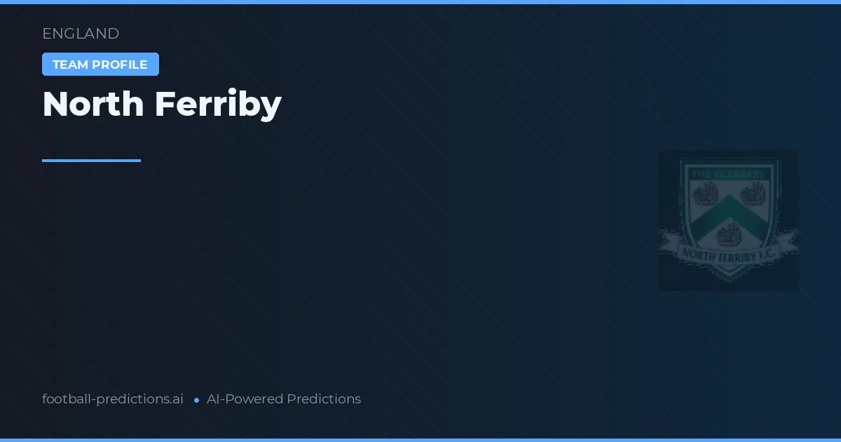 North Ferriby Ponturi și statistici