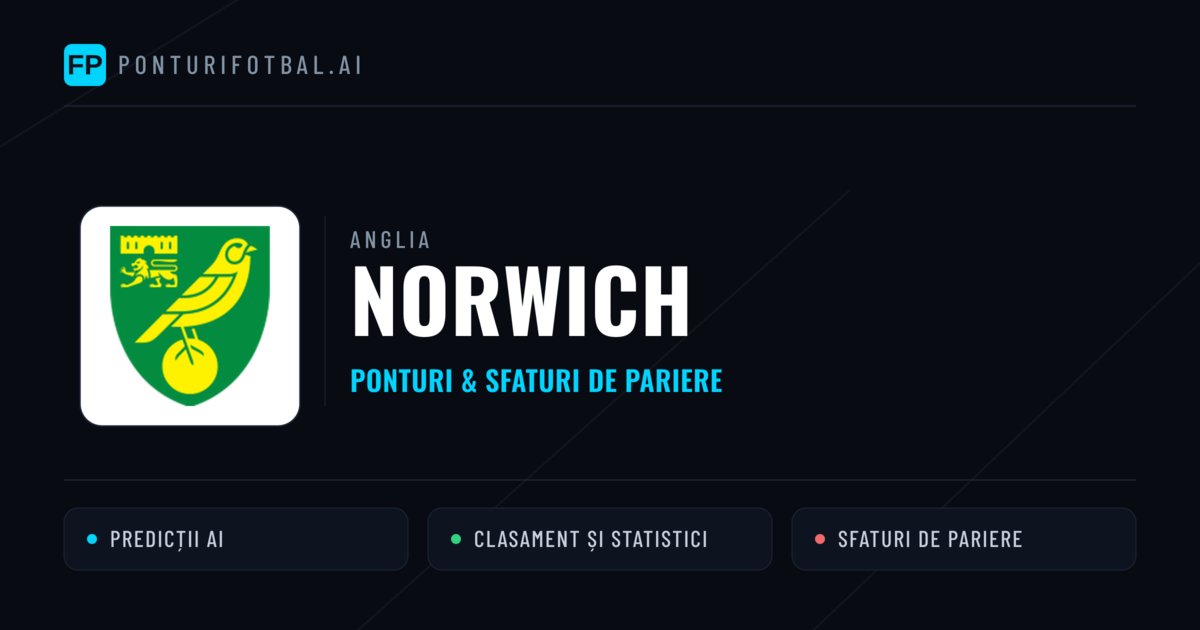 Norwich Ponturi și statistici