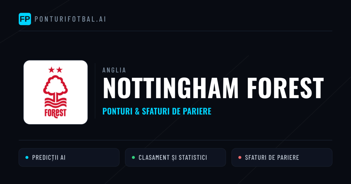 Nottingham Forest Ponturi și statistici
