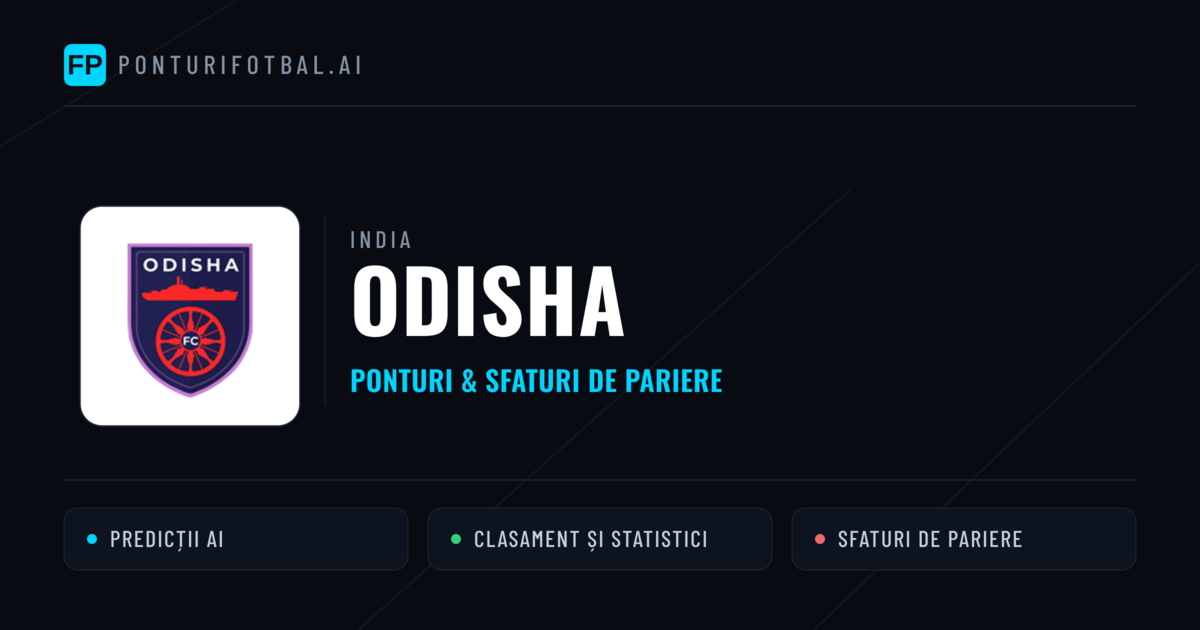 Odisha Ponturi și statistici