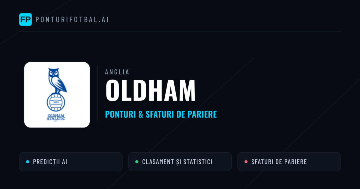 Oldham Ponturi și statistici
